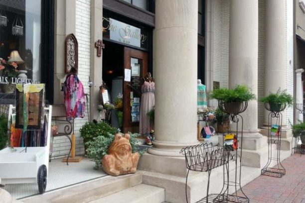 a store inside of a building